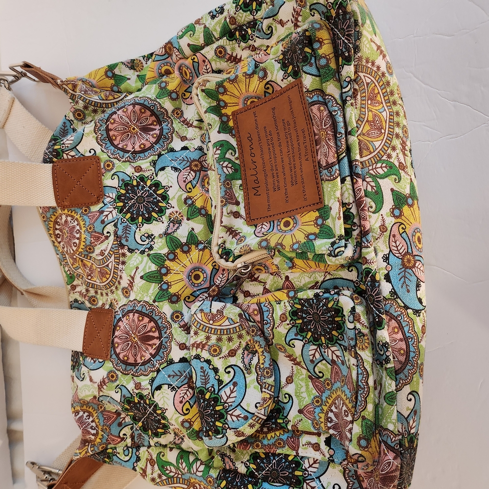 Malurona Multicolor Floral Travel Bag - Picture 4 of 6